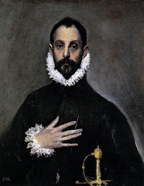 El Greco Nobleman with his Hand on his Chest Germany oil painting art